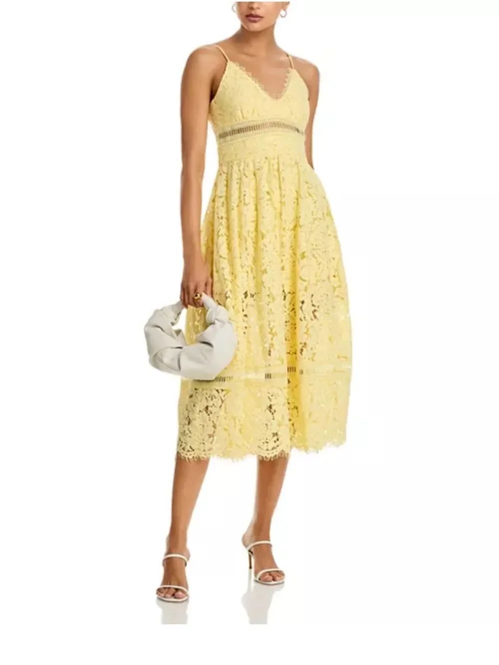 Emma Lace Maxi Dress in Citrine